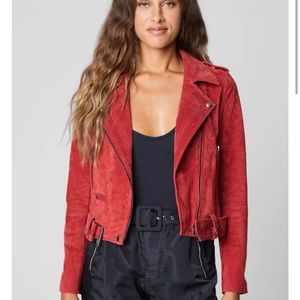 Suede leather jacket | STOLEN KISS MOTO JACKET